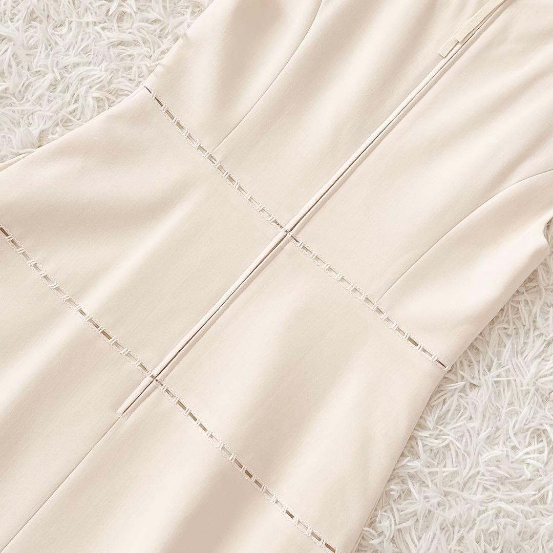 フォクシー✨Torte ハシゴレース ティアード ワンピース アイボリー 38