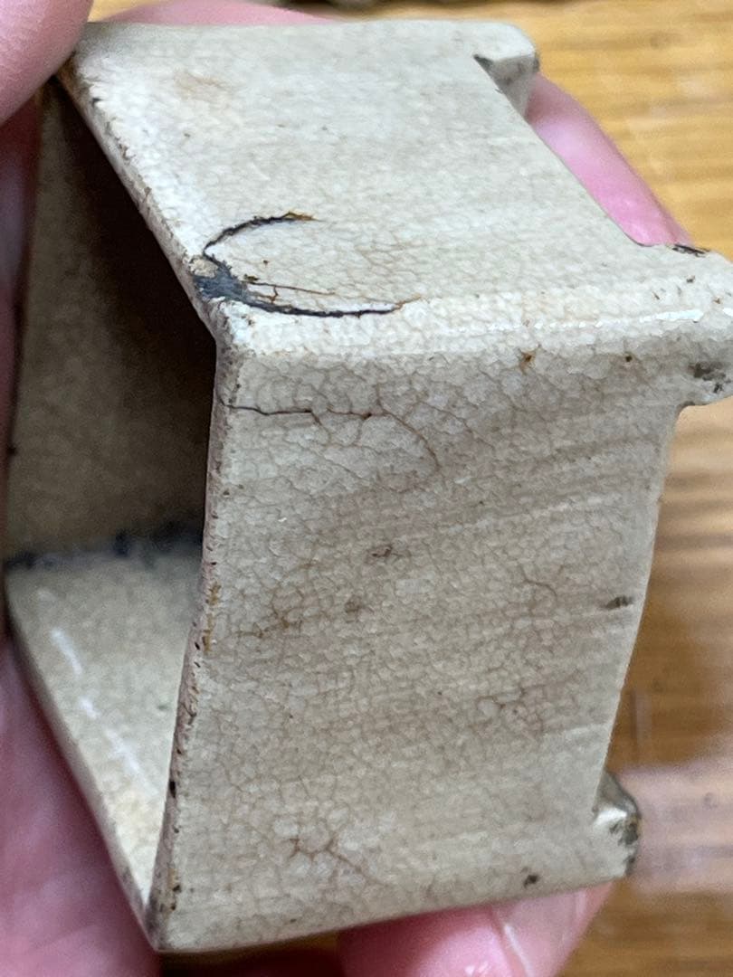 時代物　骨董品　古志野香合　 茶道具