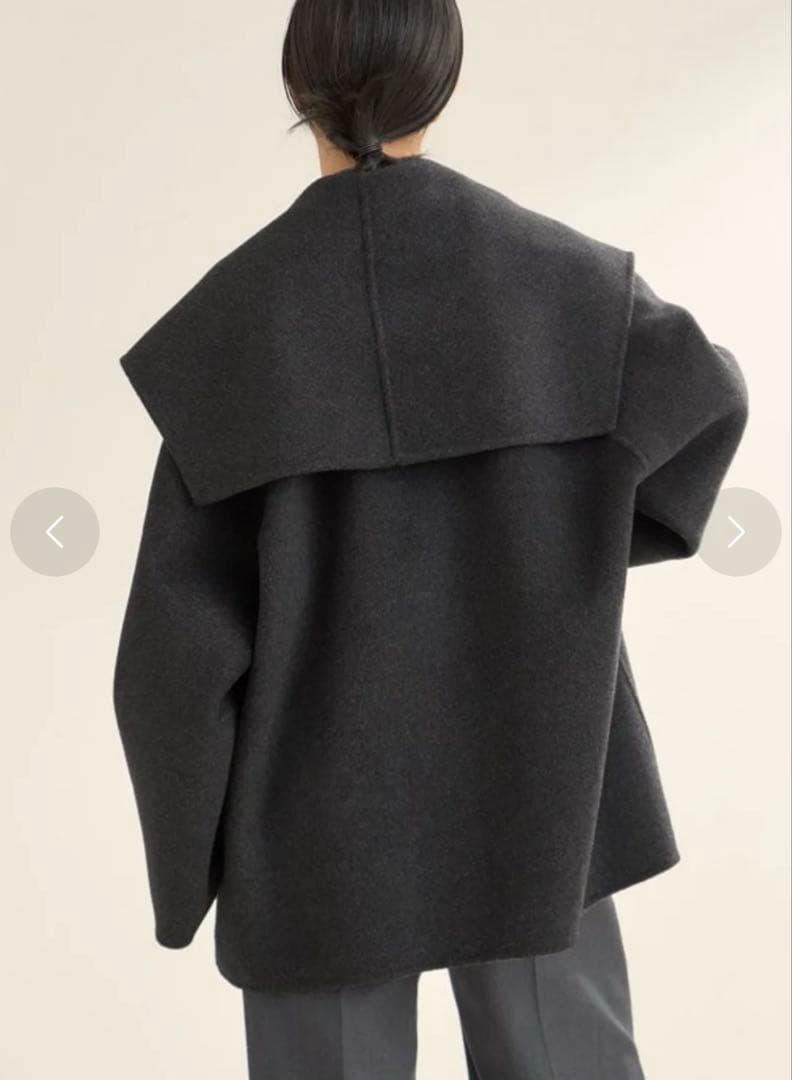 Plage ハミルトン DRAPE MIDDLE コート 38 グレーA