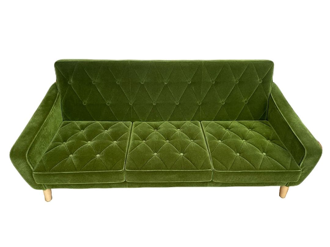 2021年購入　カリモク60 ロビーチェア3シーター　オーダー　モケットグリーン