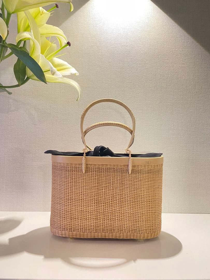 【新品】プラニー　かごバック　タイ王室御用達　プラニー工房　和装　着物　高級　竹