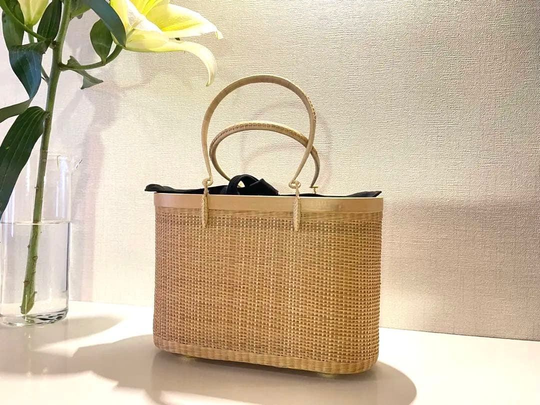 【新品】プラニー　かごバック　タイ王室御用達　プラニー工房　和装　着物　高級　竹
