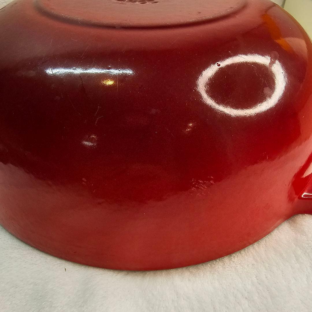 LE CREUSET ル・クルーゼ 両手鍋 マルミット 22cm レッド