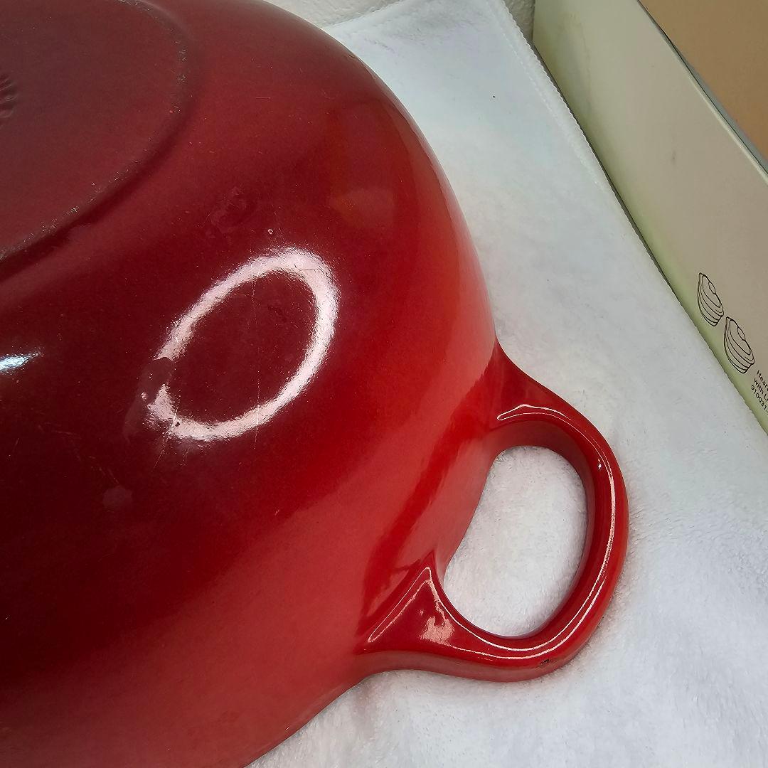 LE CREUSET ル・クルーゼ 両手鍋 マルミット 22cm レッド
