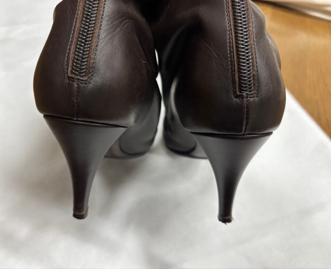 専用　フェラガモ　ダークブラウン ロングブーツ　6.5 23.5cm ガンチーニ