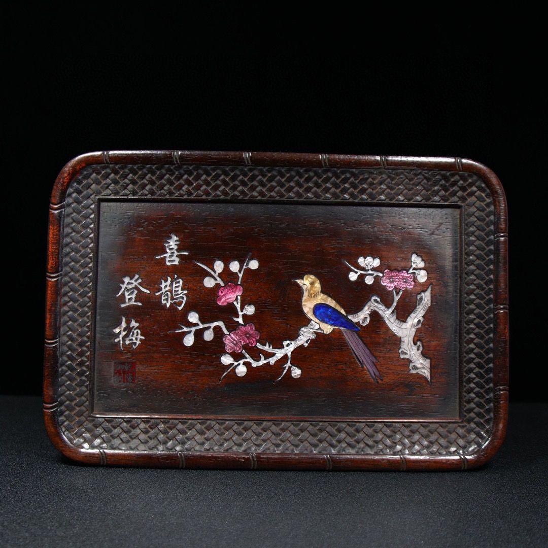 螺钿紫檀茶｛レッドロ-ズウッドティ—ト☆｝