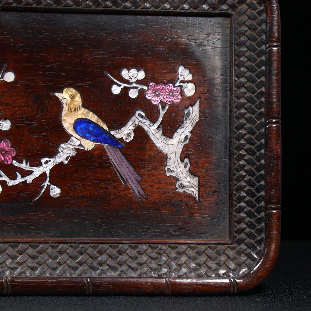 螺钿紫檀茶｛レッドロ-ズウッドティ—ト☆｝