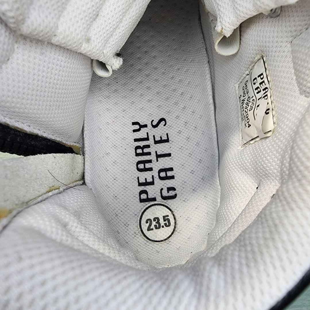 【美品】パーリーゲイツ ゴルフシューズ レディース ハイカット 23.5cm