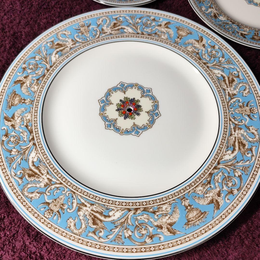 ウェッジウッド　フロレンティーンターコイズ　アフタヌーンティー用ケーキスタンド