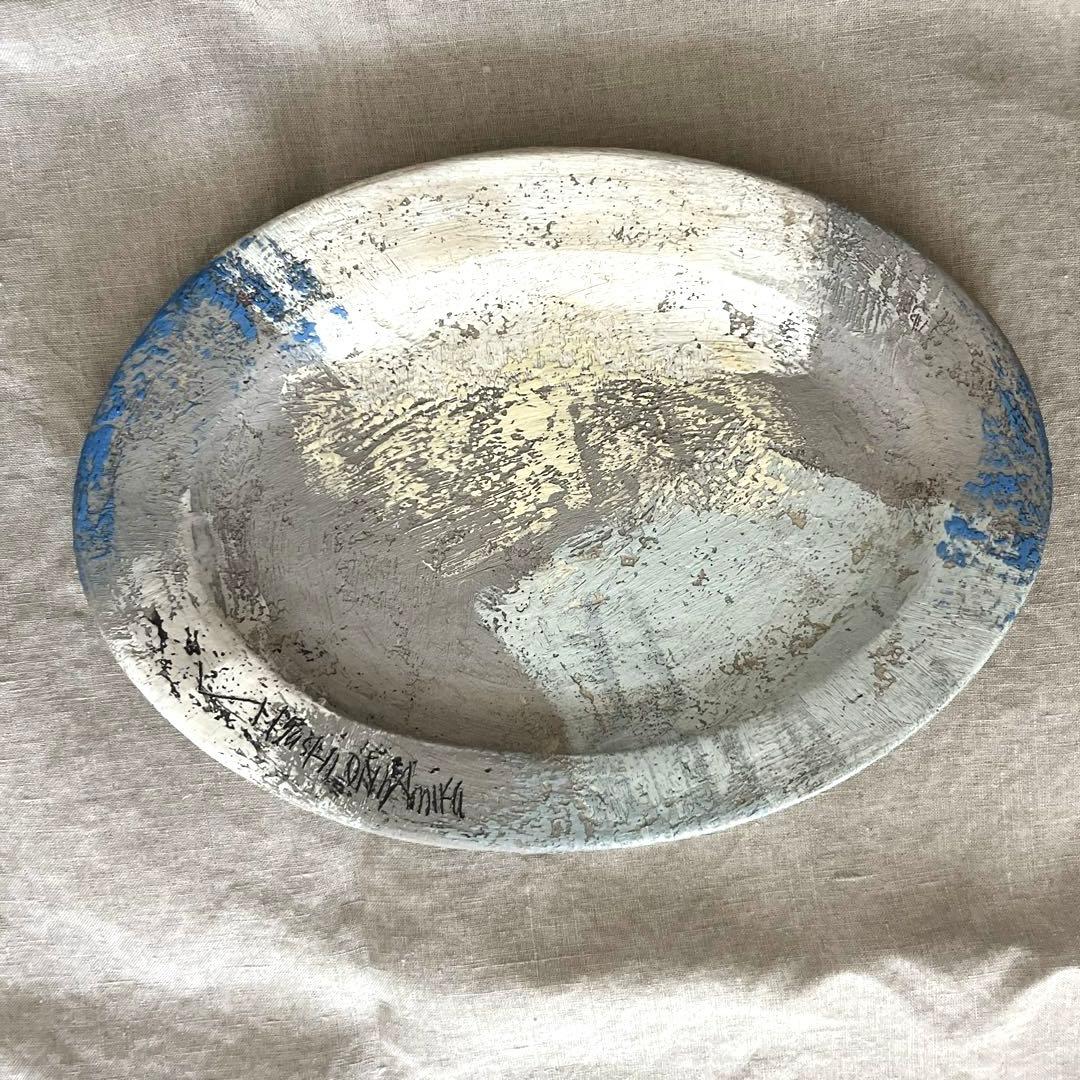 未使用 東恩納美架 大皿　オーバルプレート 2枚セット 水通しのみ