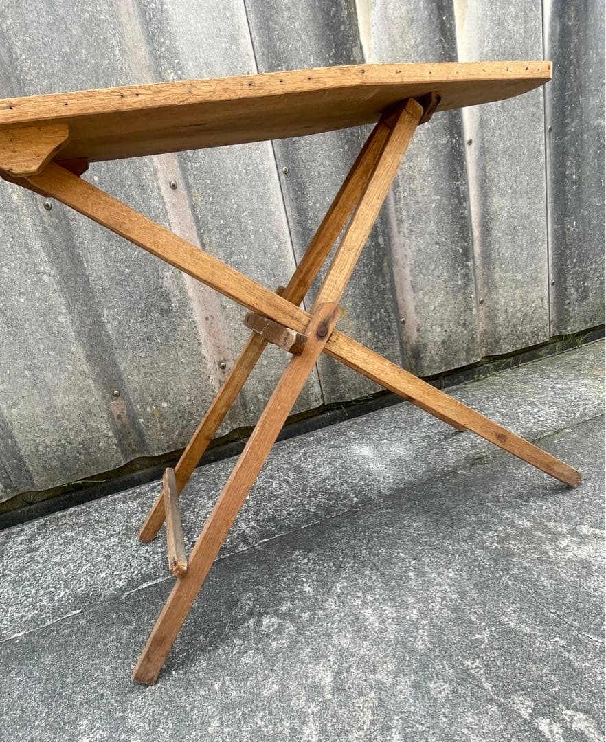 アンティーク/イギリス製/木製/アイロン台/折りたたみ/ディスプレイ/店舗什器