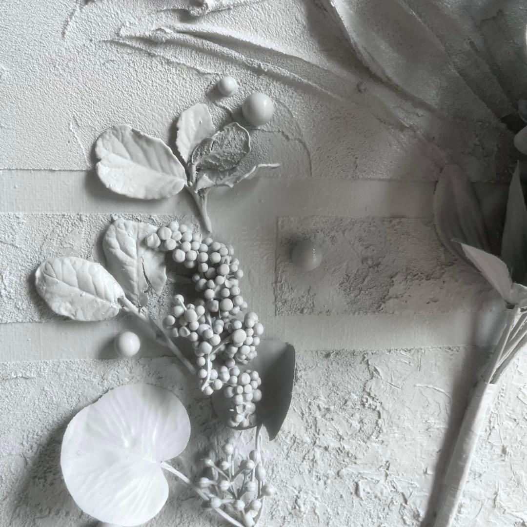 現代アート　花　45.5×38㎝　大きめ　モダン　アートパネル　インテリア