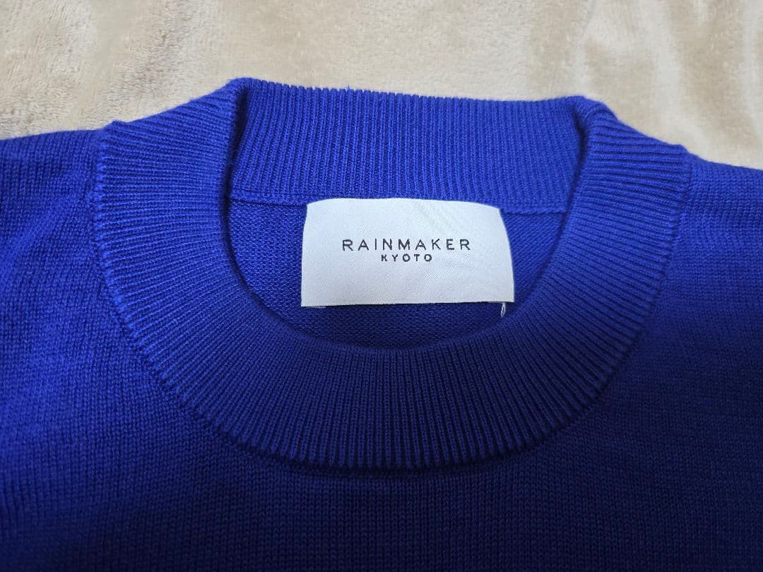 RAINMAKER CREW-NECK S/S SWEATER 青 サイズ4