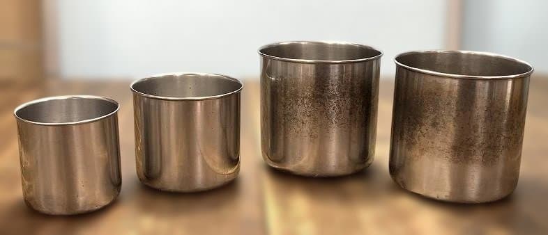 クローバー 深型組バット11号（蓋付き）＋ステンレスポット8個 容器セット