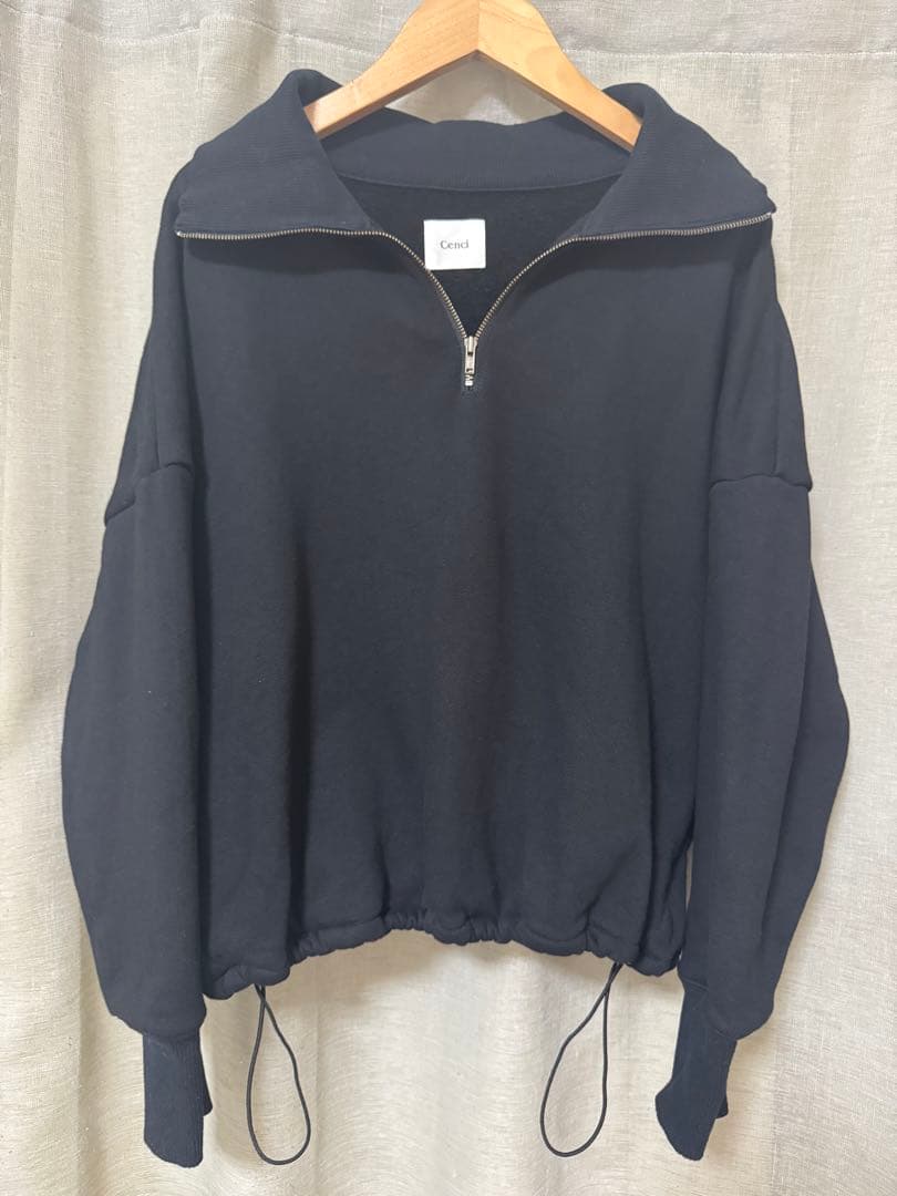 Cenci センチ　猪鼻ちひろ　ハーフジップ スウェット　低身長