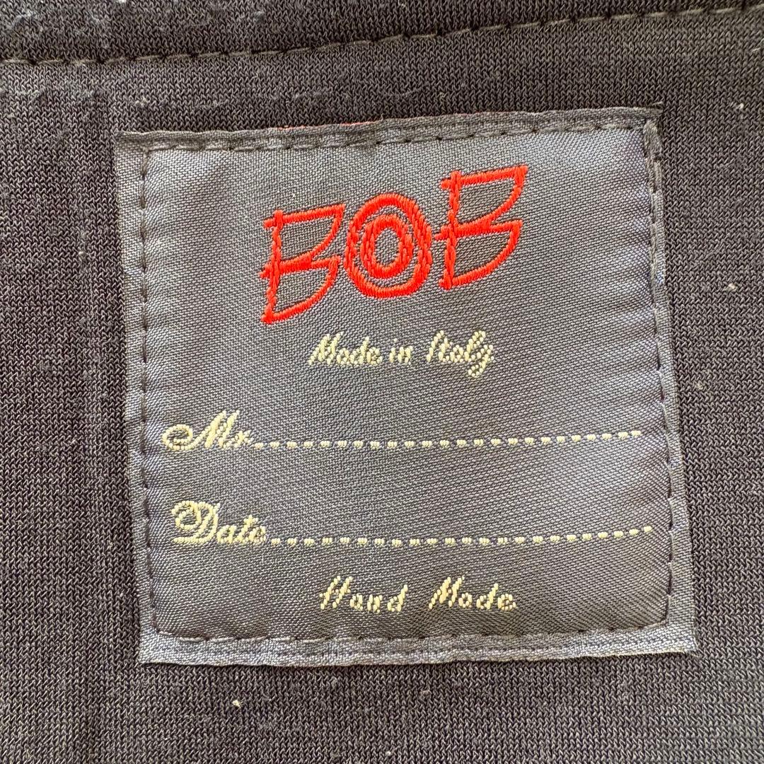 【美品】BOB ボンディング 大きいサイズ フーデットコート チェック ロング