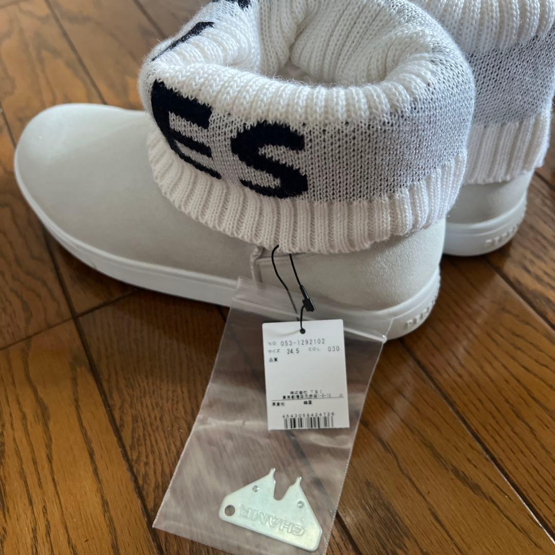 最終おな値下げ‼️パーリーゲイツ　ニットカフスニーカー 24.５センチ