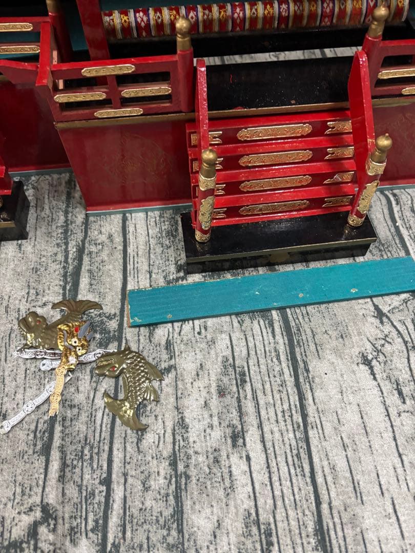 【ジャンク】平和殿　お雛様　置き方作り方不明　傷み大　アレンジ用　時代物　レトロ