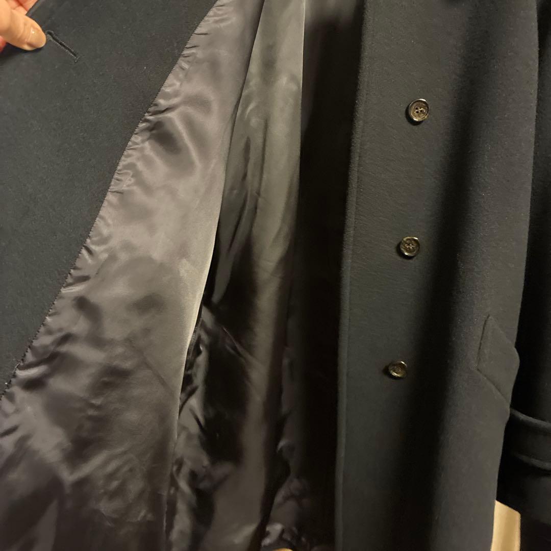 リコ★FRAMe WORKラムウールMIXシャルムバルカラーコートブラック