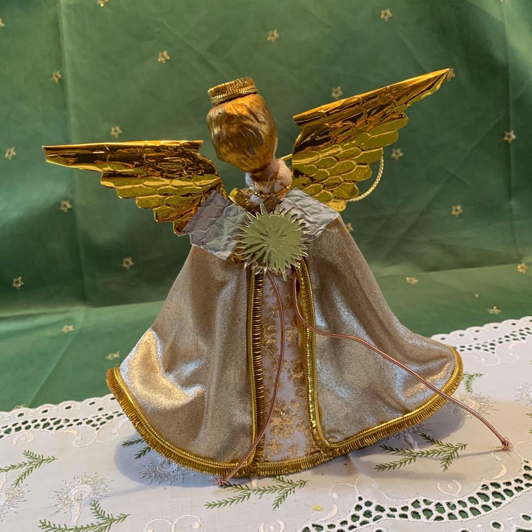 西ドイツ製　レア・ビンテージのkoeste社のラッパを吹く天使！豪華で可愛い！