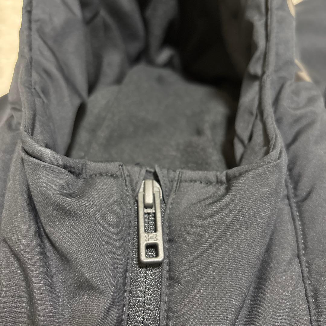 アンダーアーマー　UAインサレーテッド ロングコート フーディー　ブラック