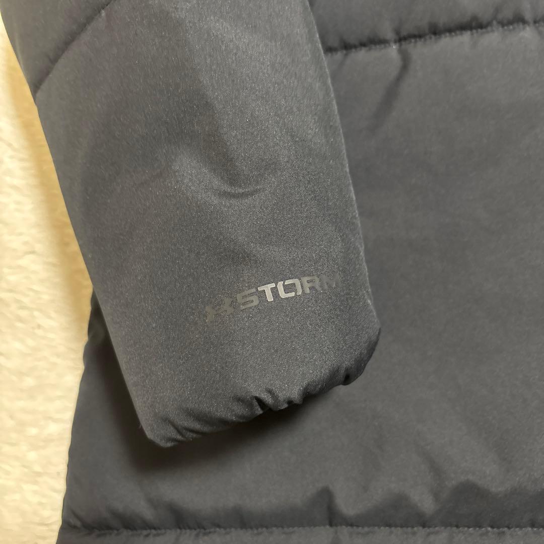 アンダーアーマー　UAインサレーテッド ロングコート フーディー　ブラック