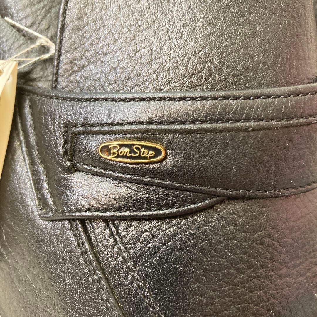 BONSTEPボンステップ日本製黒3Ｅ 本革ビジネスシューズ防水靴ノンスリップ