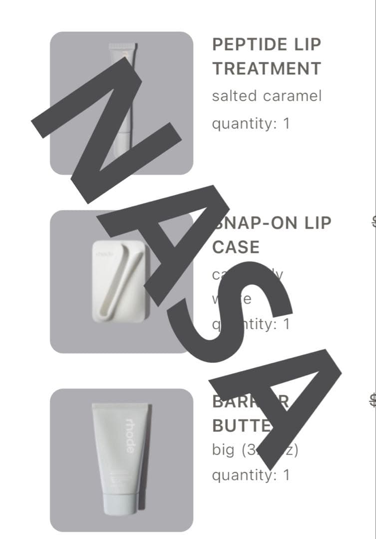 ラスト1点【限定色】rhode snap-on lip case 白