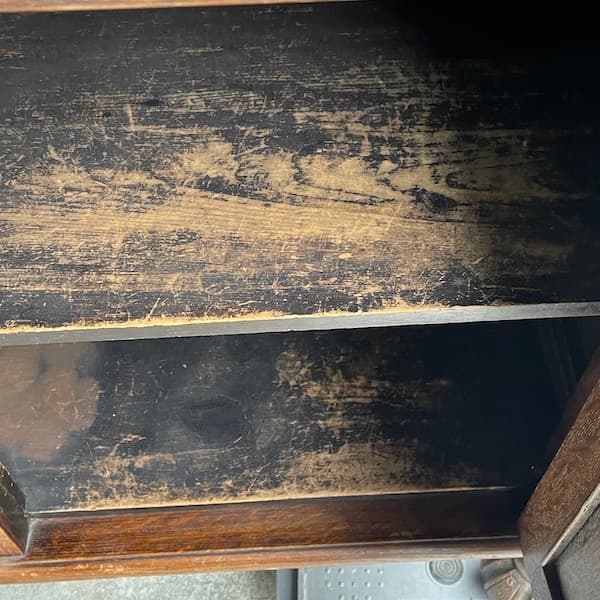 1880年頃　イギリスアンティーク　ミラーバックキャビネット　カップボード