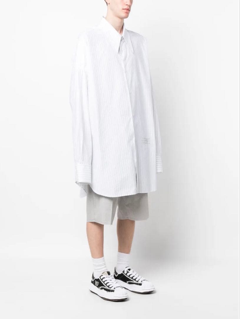 【新品】大特価❗️MM6 マルジェラ ナンバーモチーフ シャツ