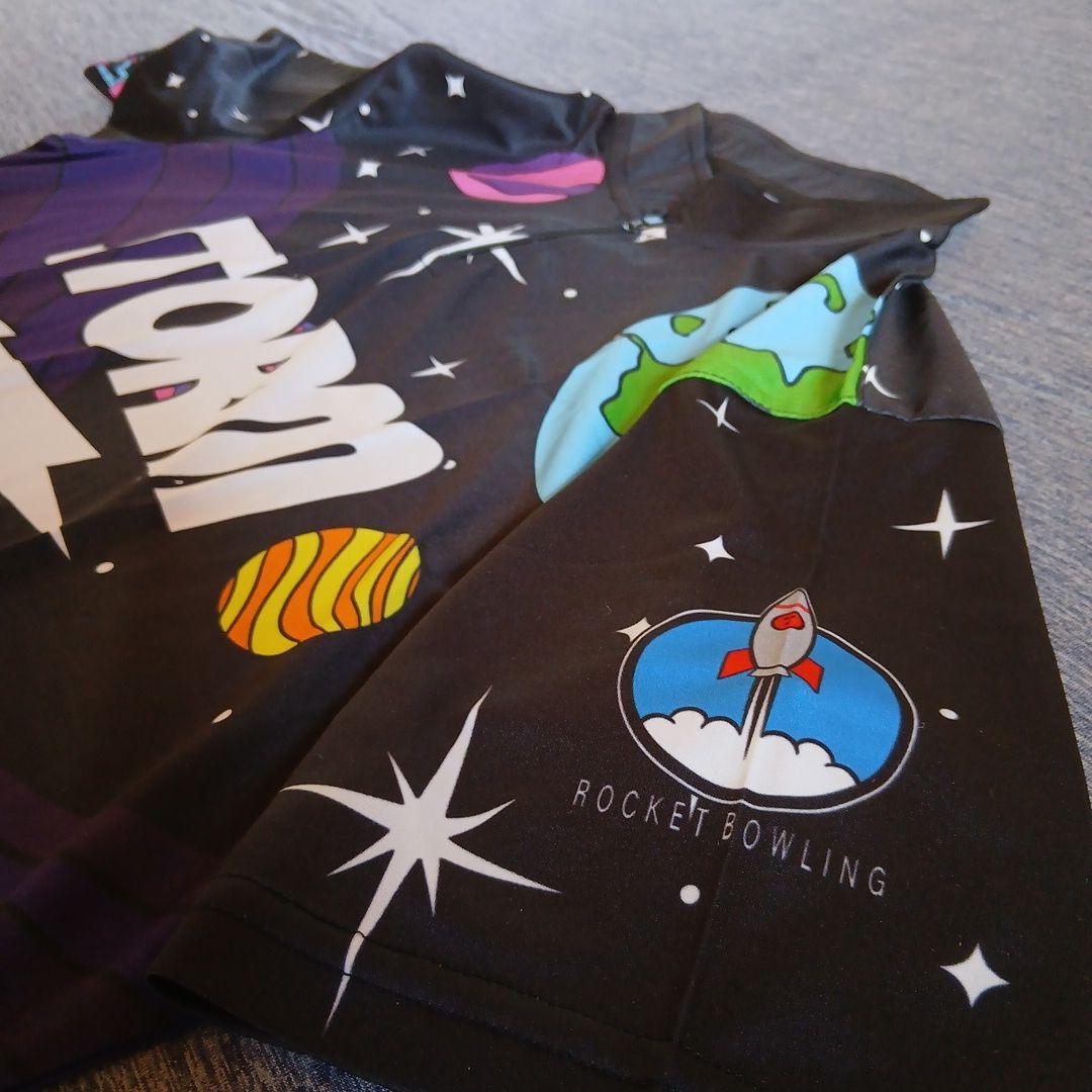 ✨新品✨ボウリングウェア　STORM　サイズXL　ブラック　宇宙人　宇宙飛行士