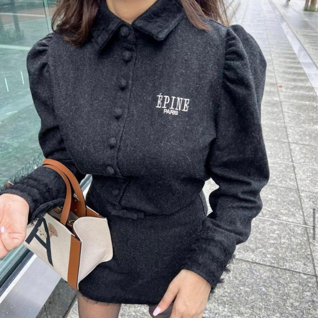 épine エピヌ tullewool blouse nuance skirt