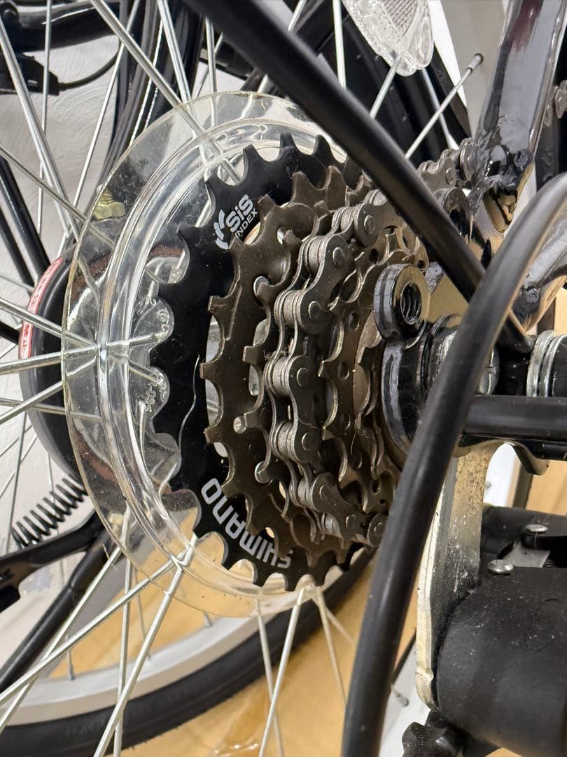 ミムゴ　 折りたたみ自転車　20インチ6段変速MG-CM206G-RLブラック