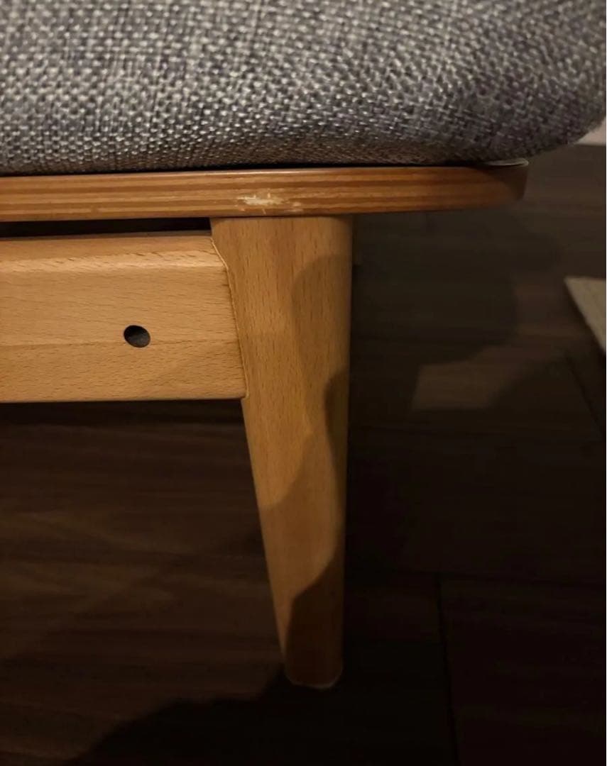 ケユカ　KEYUCA メイ　ソファ　北欧　ナチュラル　ベージュ1脚のみ肘掛けなし