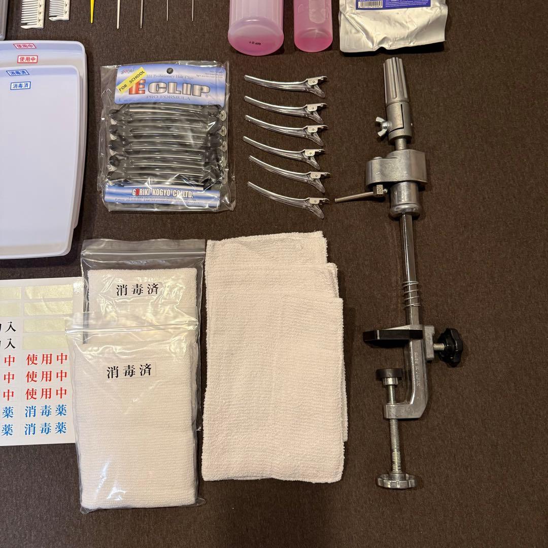 美容師国家試験　道具一式　ワインディング　オールウェーブ　まとめ売り