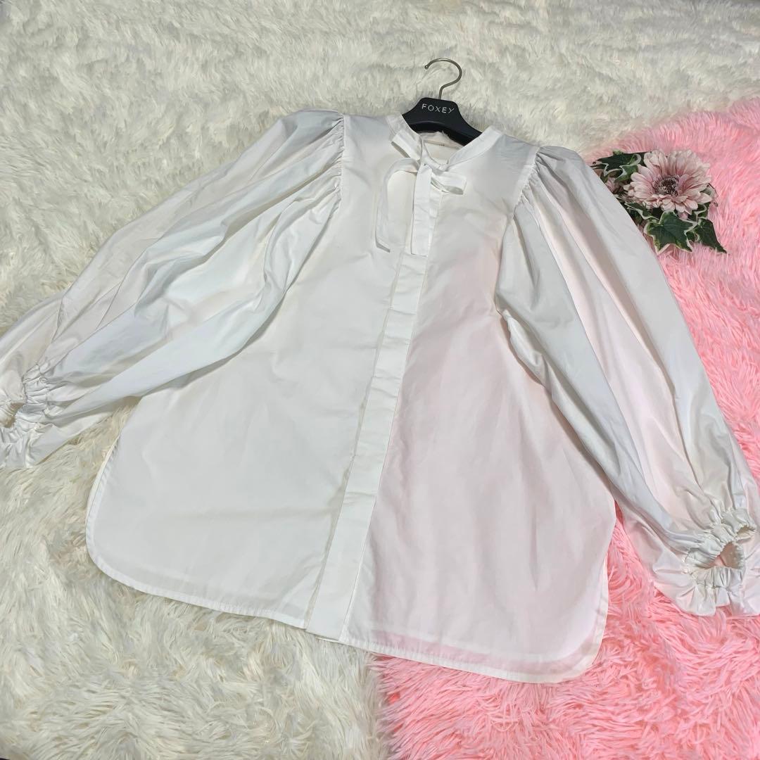 専用♡yori【2021年 完売モデル/ボウタイ◆リボンパフスリーブブラウス】