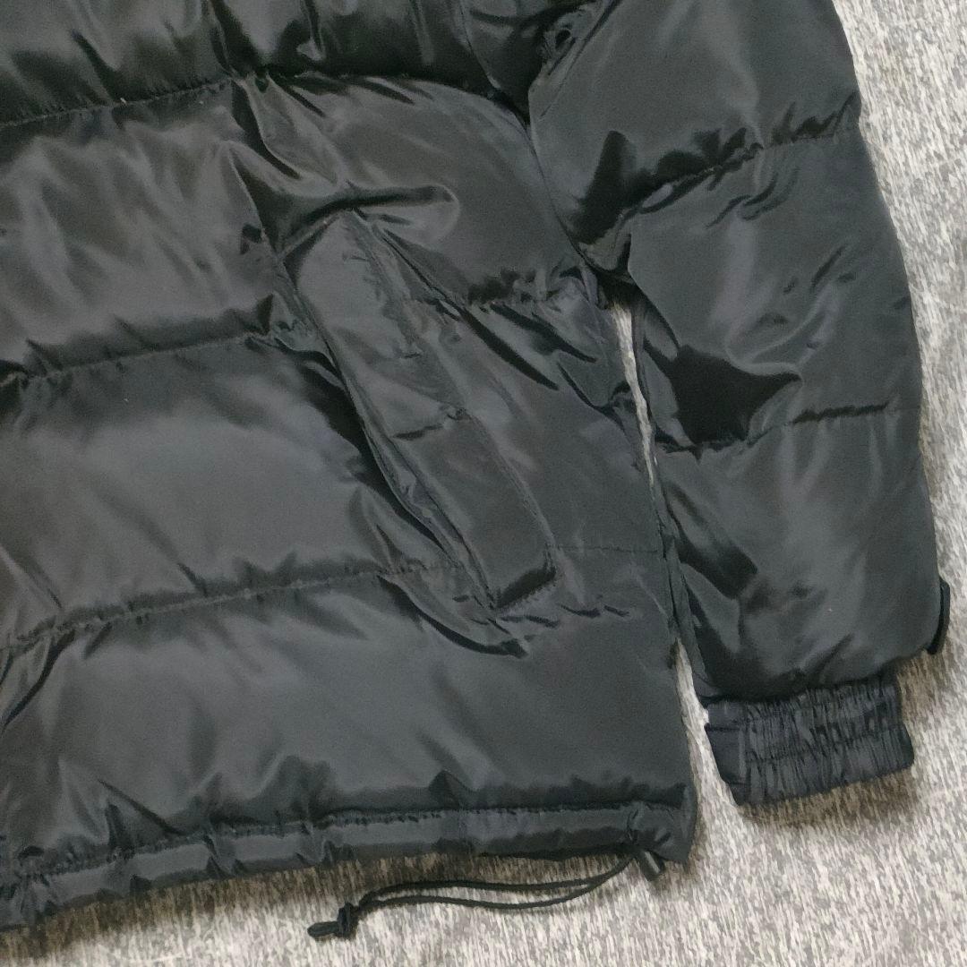 入手困難 大きいサイズ NIKE ダウンジャケット ロゴ 刺繍 リバーシブル 黒