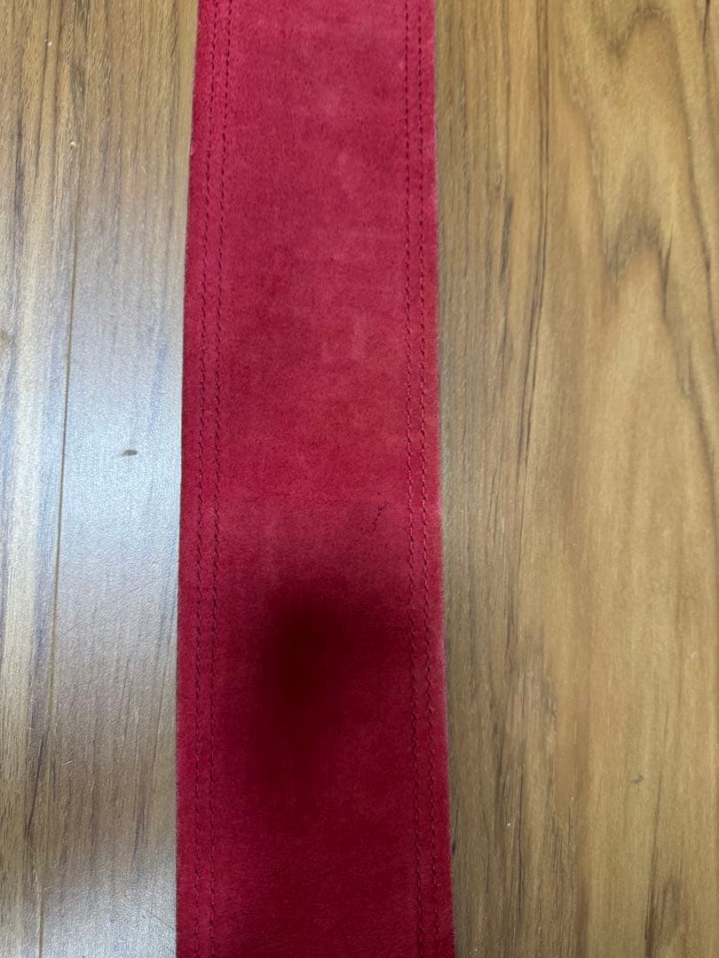 SBD パワーベルト13mm ブラック/レッド　Mサイズ