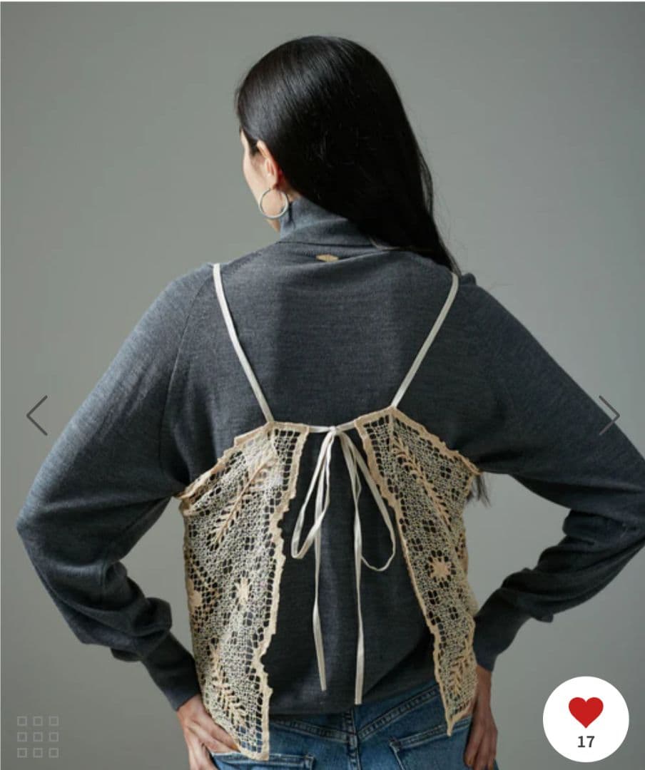 新品　タグ付き　エリテ　キャミソールビスチェ