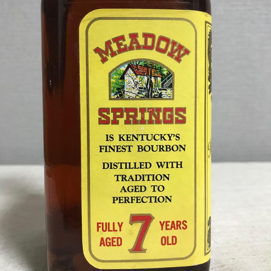 メドウスプリングス7年 未開栓 オールドボトル 古酒 バーボン 終売品 90年代