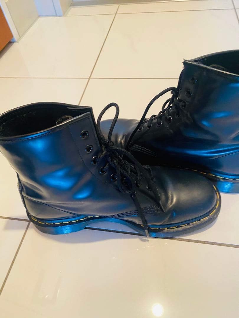 Dr.Martensレザーハイカット27センチ　ネイビーブーツ