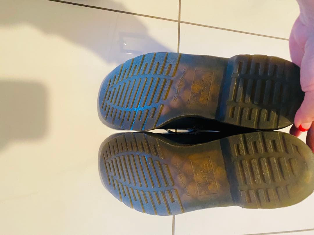 Dr.Martensレザーハイカット27センチ　ネイビーブーツ