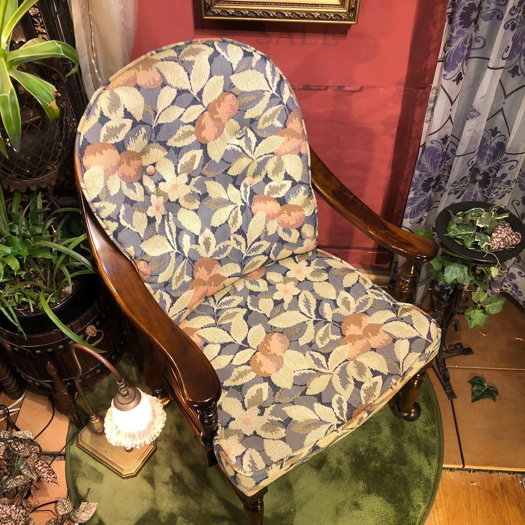 Sale 美品　カリモク　ヴィンテージ　ボールキャスター　 コロニアル チェア