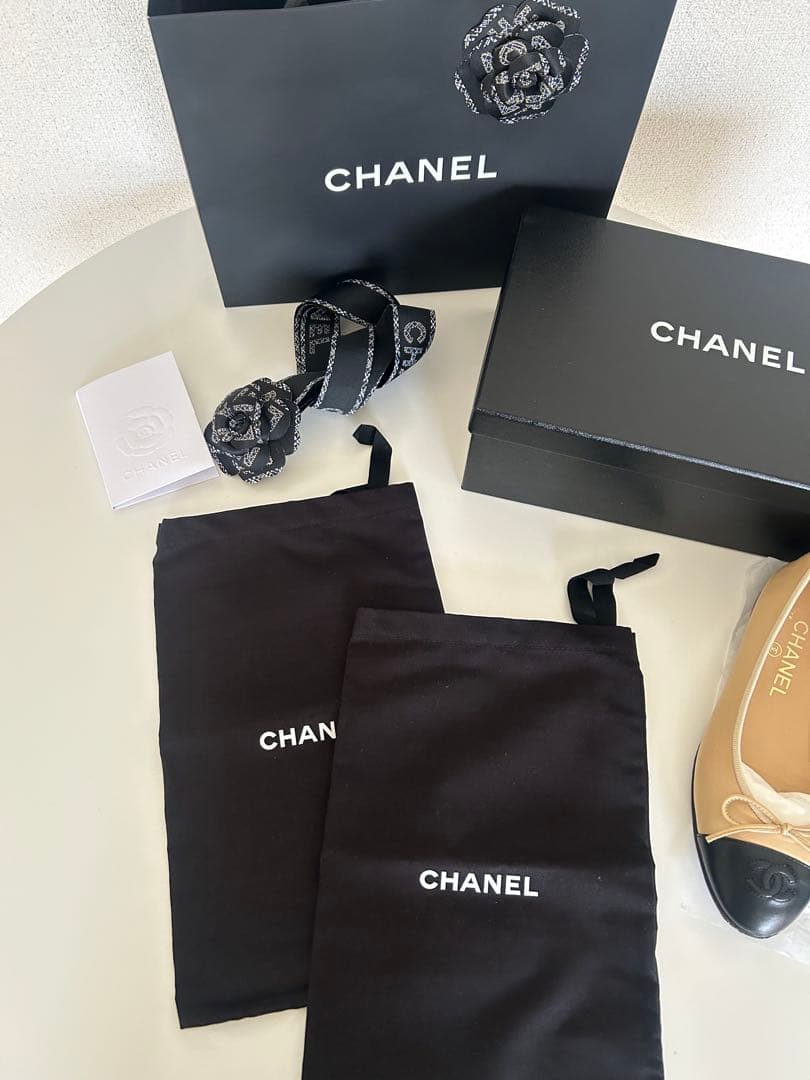 シャネル　バレリーナ　フラットシューズ　36.5 裏張り済み