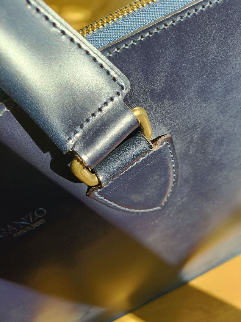 GANZO GUD ネイビー ブライドルレザー