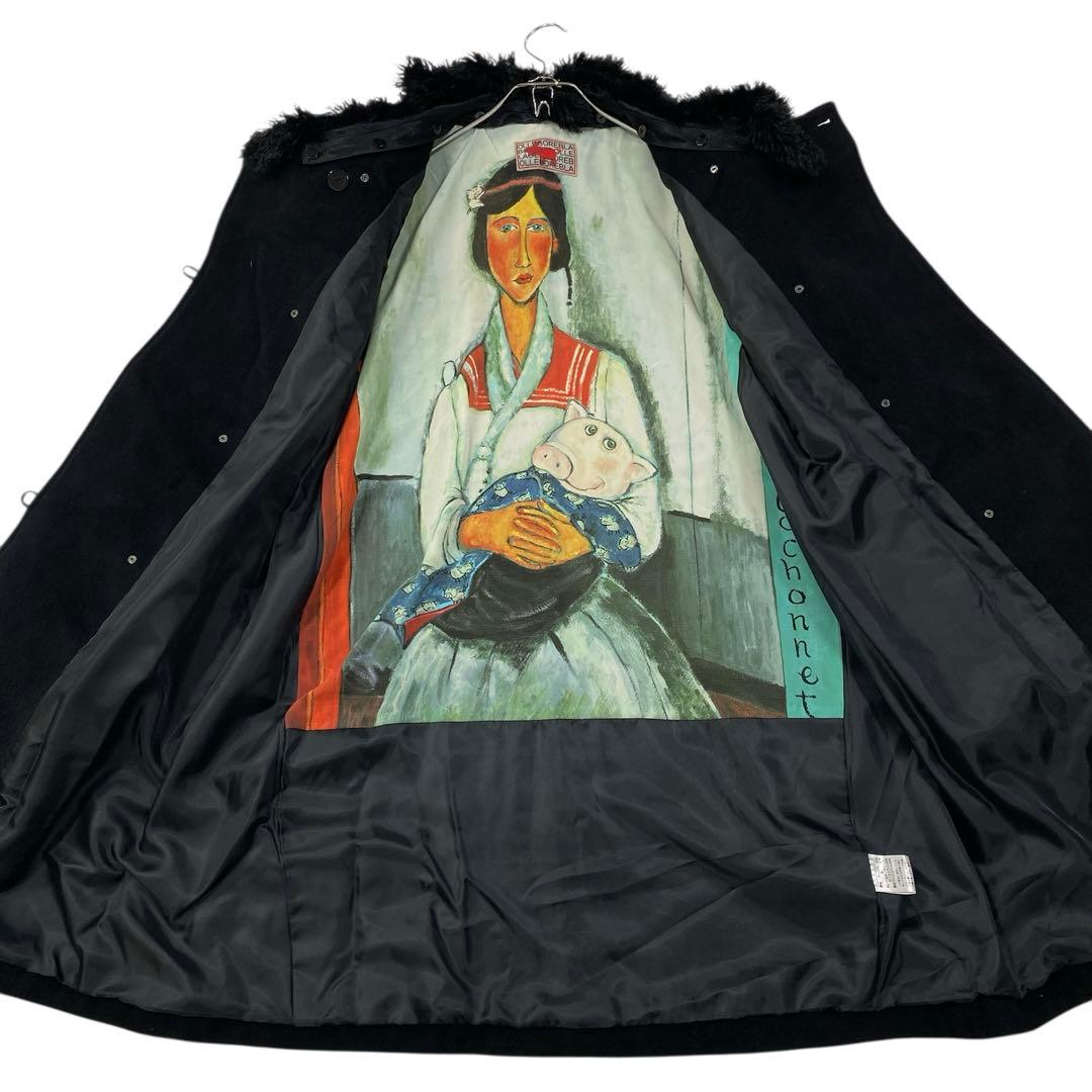 美品 OLLEBOREBLA アルベロベロ ノーカラーコート レディースL