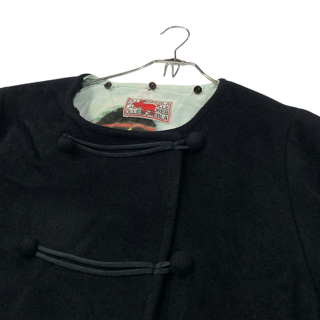 美品 OLLEBOREBLA アルベロベロ ノーカラーコート レディースL