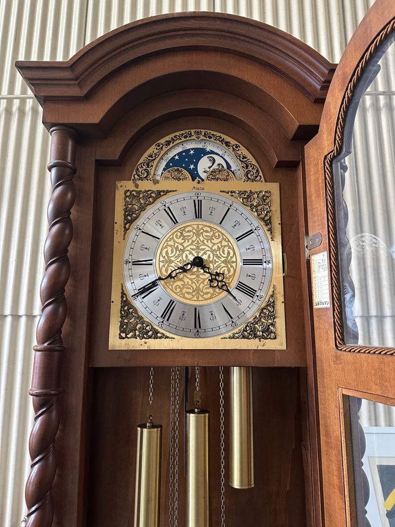 ドイツ製ムーブメント搭載 大型グランドファーザークロック（マルマン製）柱時計