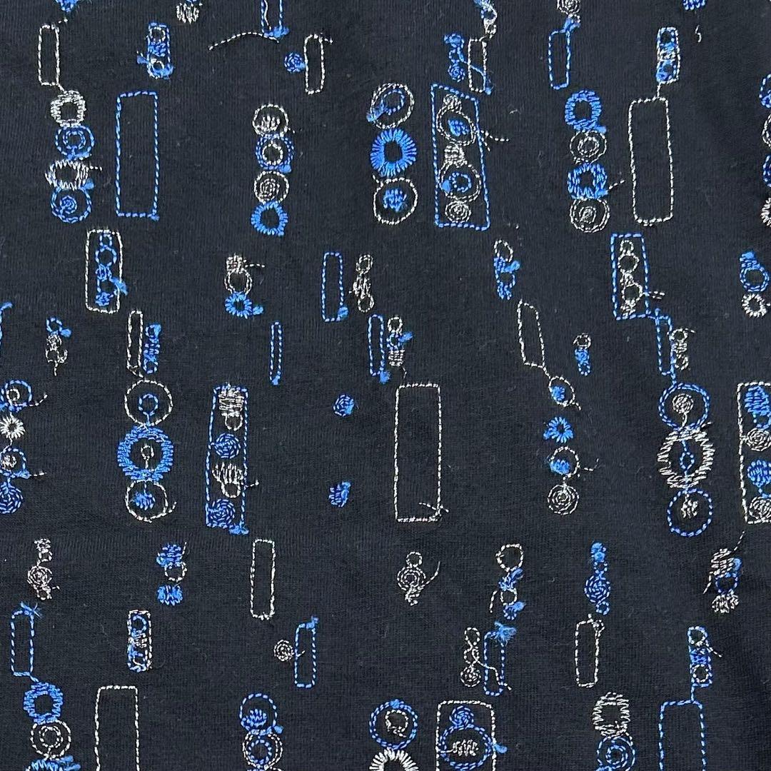 COMME des GARCONS HOMME 田中オム 刺繍 デザイン ロンT