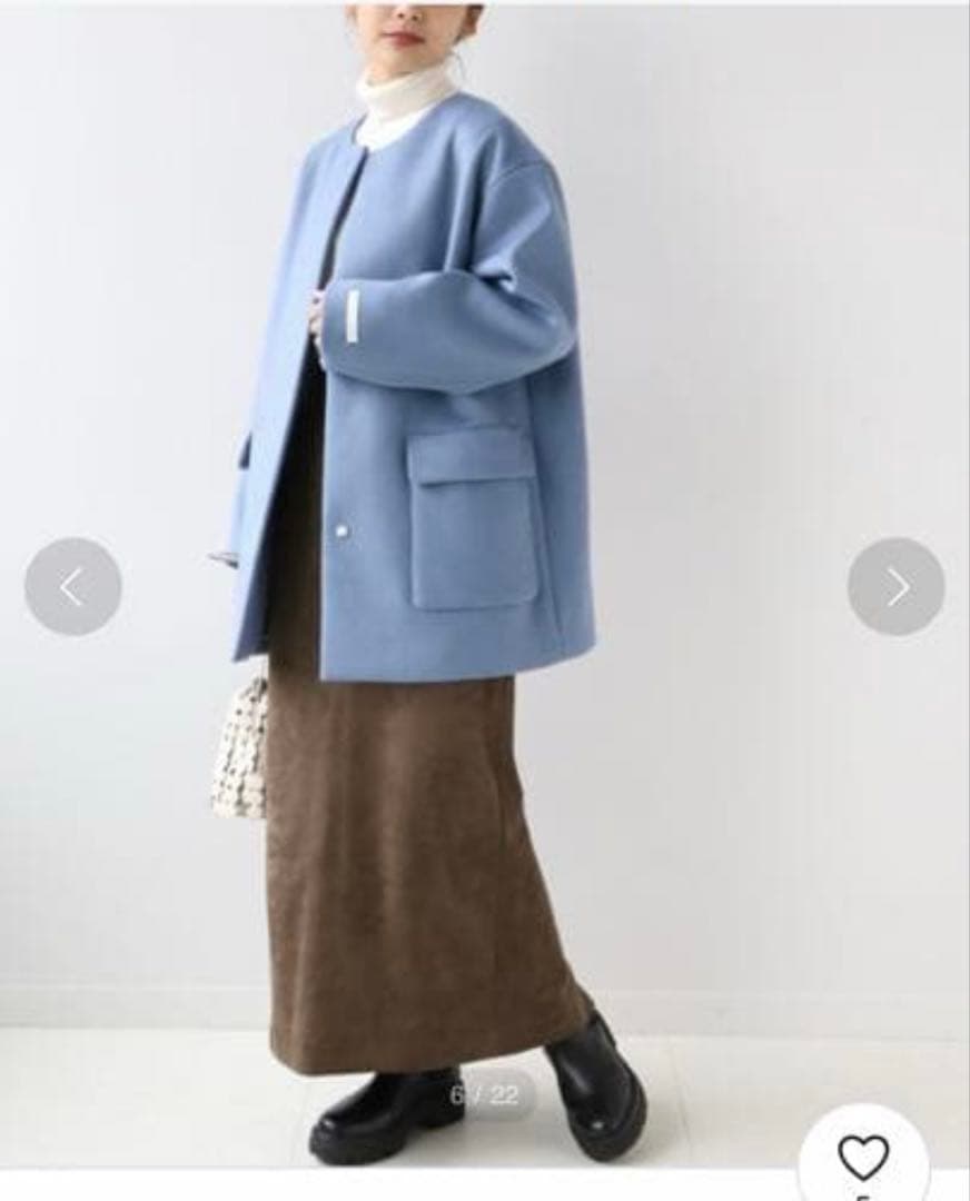 ジャーナルスタンダード レリューム　LANA WOOL140 ショートコート